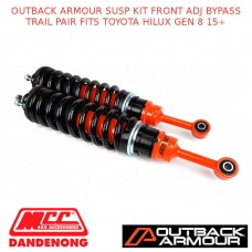 OUTBACK ARMOUR SUSP KIT FRONT ADJ BYPASS TRAIL PAIR FITS TOYOTA HILUX GEN 8 15+